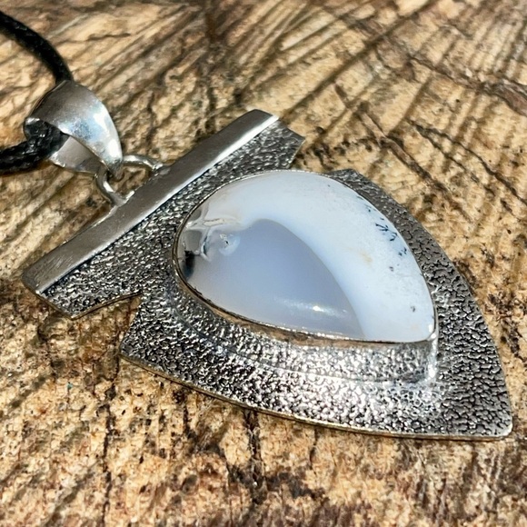 Dendritic Agate Pendant 2 1/4” - Picture 6 of 13